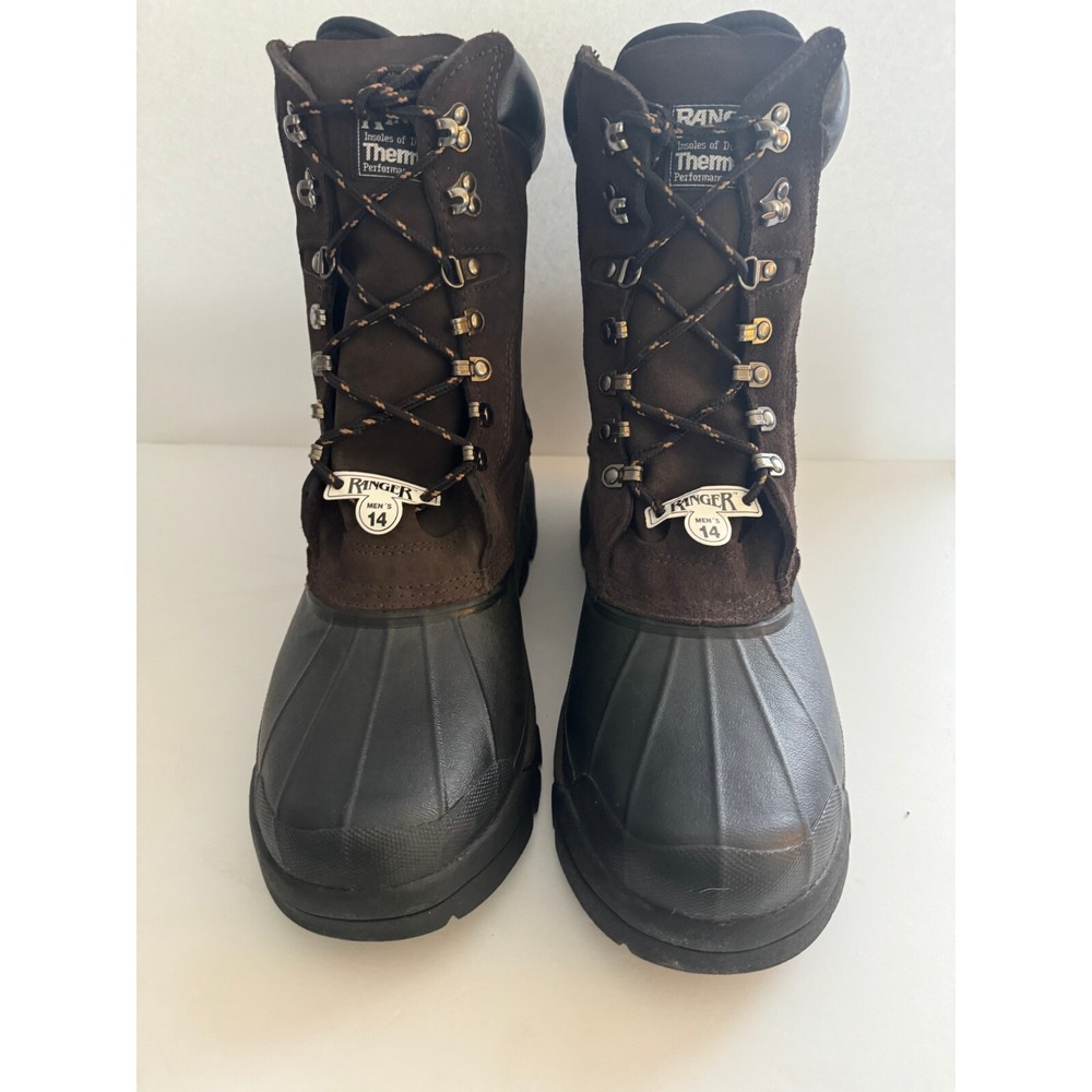 Ranger Thermolite Insulated -40F Men's Winter Hunting Boots Brown 13